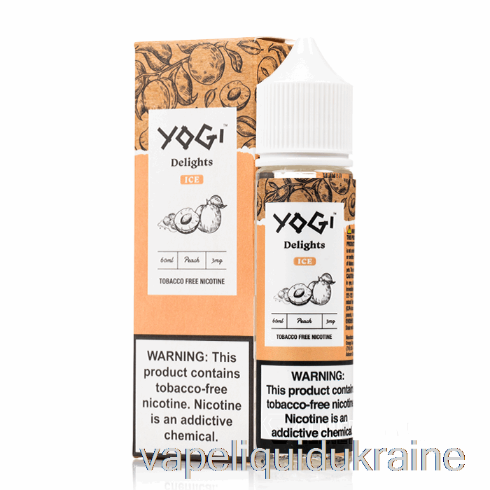 Vape Liquid Ukraine Peach Ice - Yogi Delights - 60mL 3mg